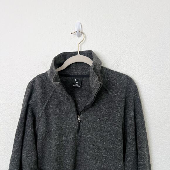 [Nike] Charcoal Heathered Gray Therma-FIT 1/2 Zip Pullover Training Top Sz Large - Picture 3 of 12